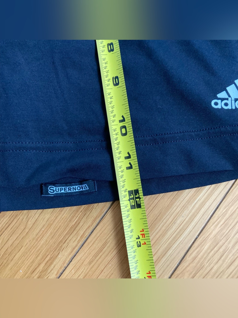 Adidas Supernova Running Tennis Skort Skirt Built-In Shorts Black 3 Stripes - Picture 4 of 8